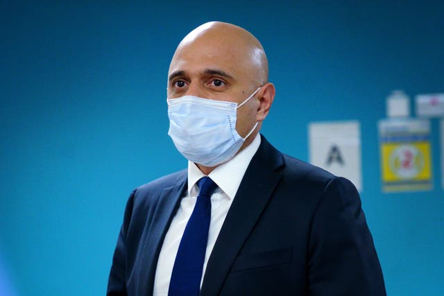 Health Secretary Sajid Javid has said the NHS wants to recruit 15,000 health workers by the end of March (Victoria Jones/PA)
