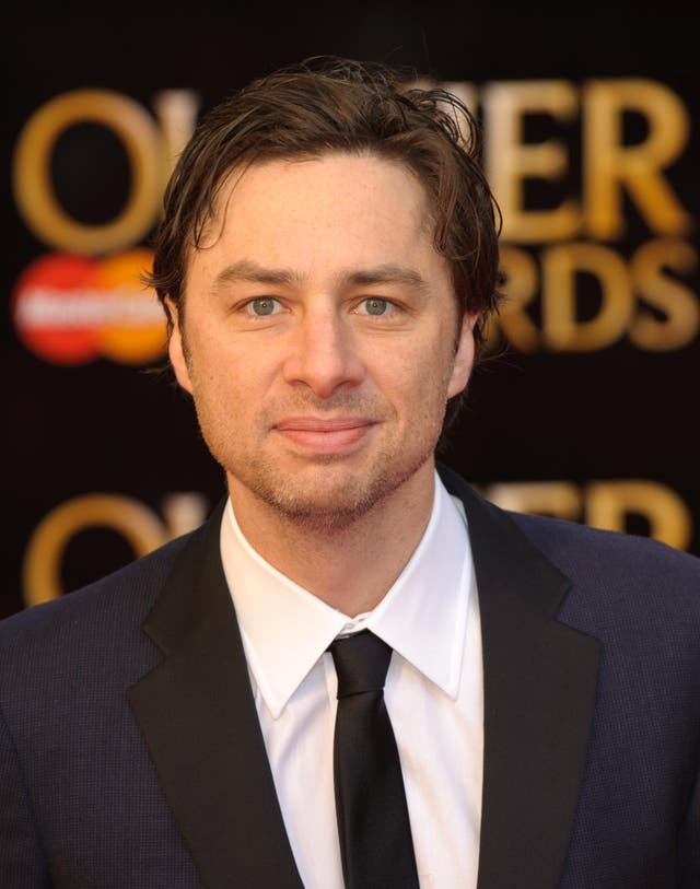 Zach Braff pays tribute to ‘best friend’ Chris Huvane following his death (Dominic Lipinski/PA)