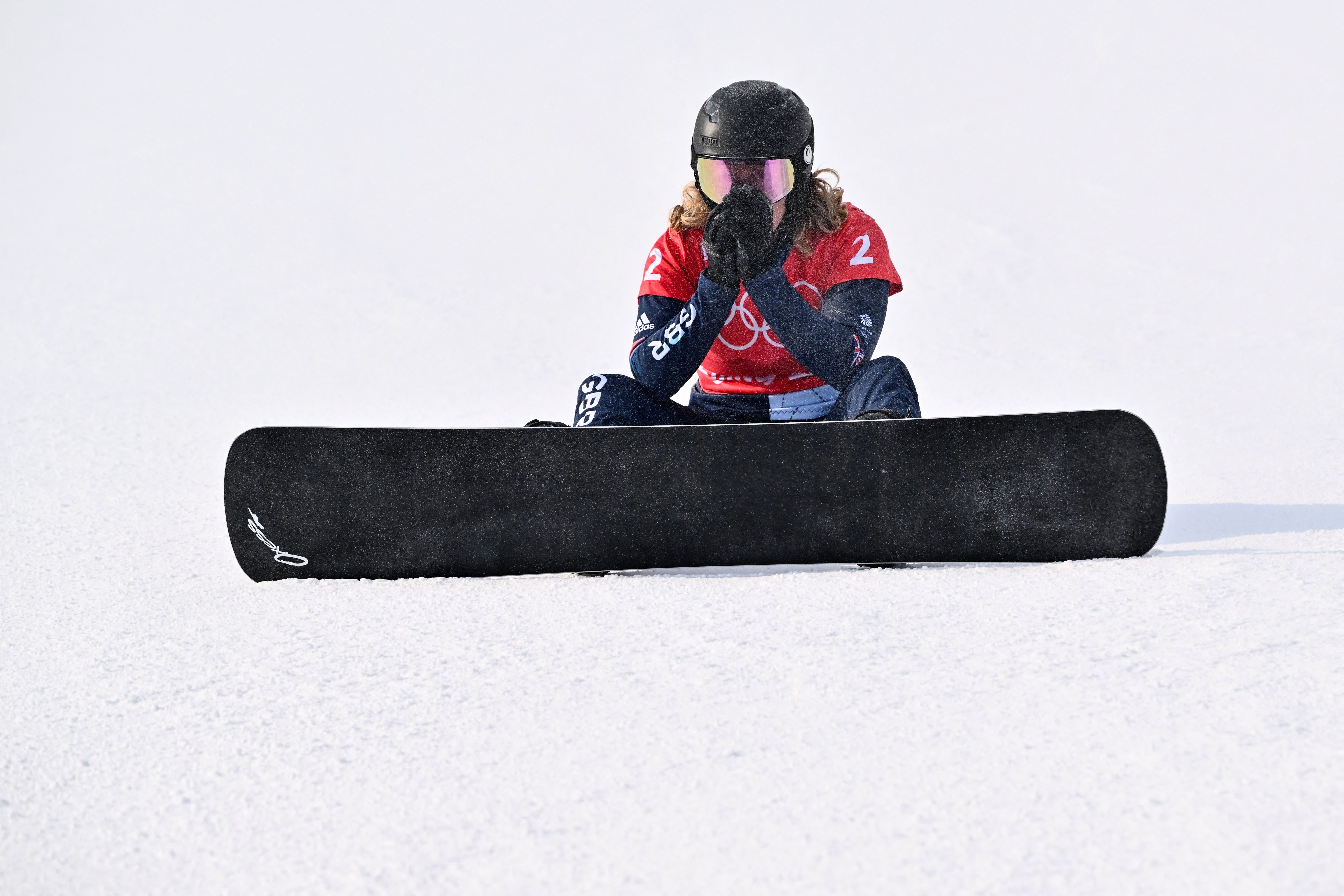 The 26-year-old came in as a favourite for a medal in the snowboard cross