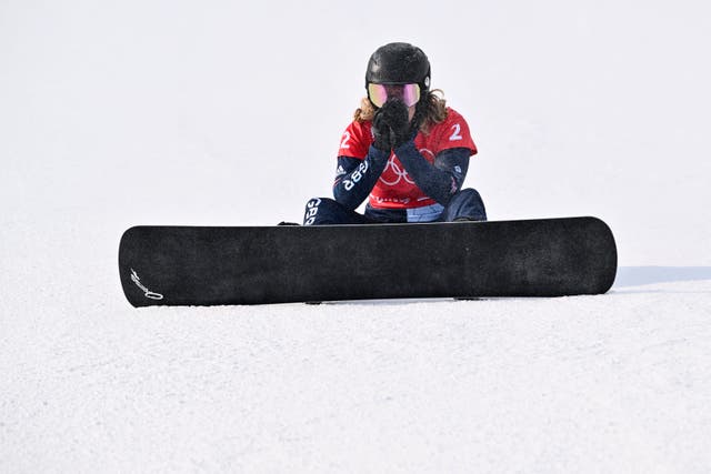 <p>The 26-year-old came in as a favourite for a medal in the snowboard cross</p>