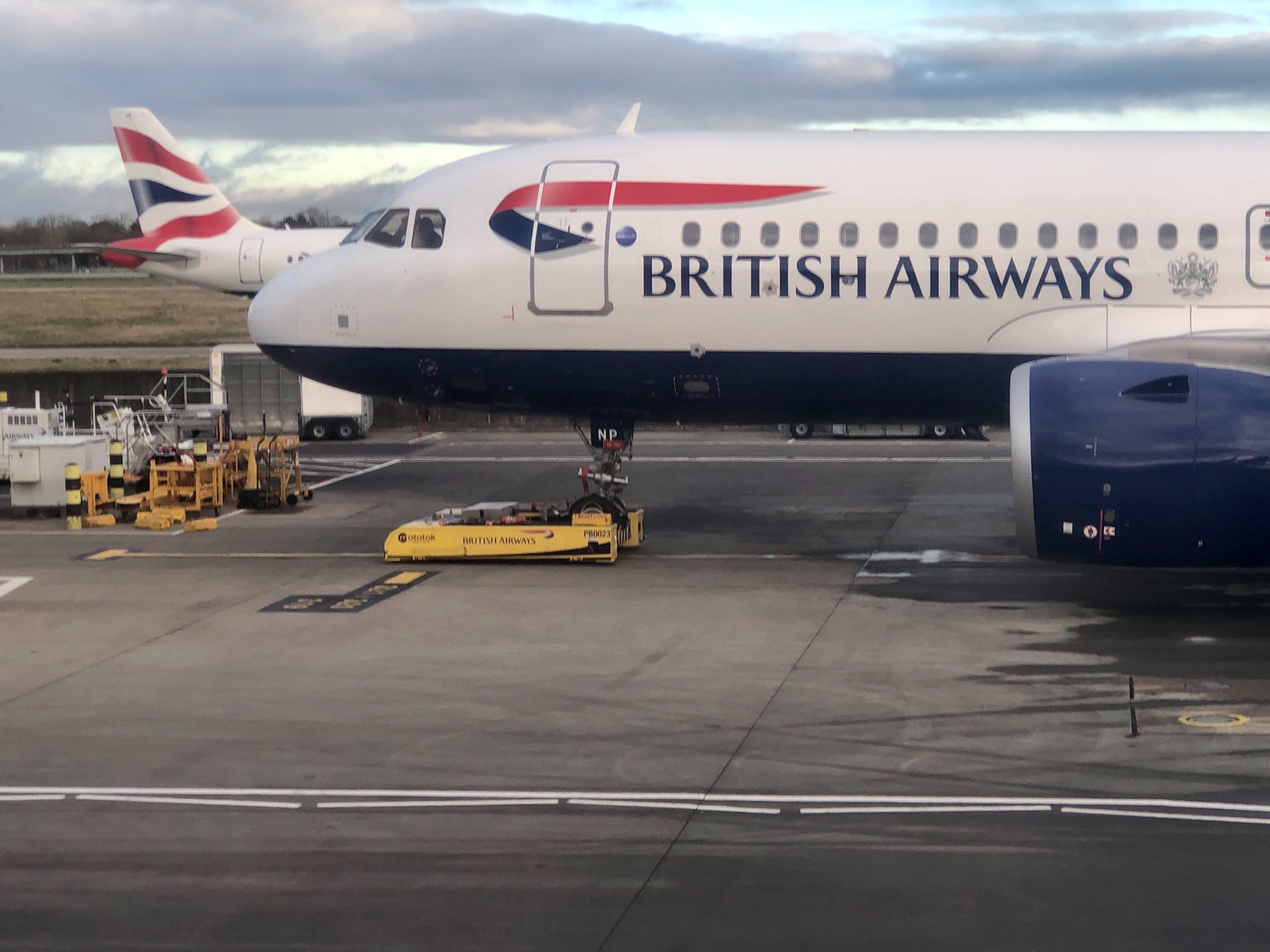 Arriving soon: British Airways aircraft at Heathrow Terminal 5