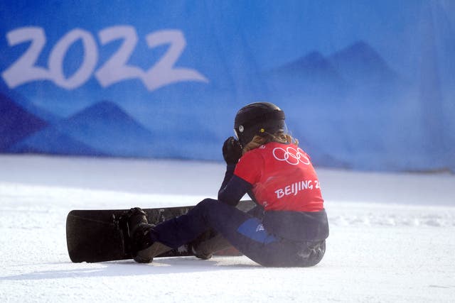Charlotte Bankes missed out on a snowboard medal in Beijing (Andrew Milligan/PA)