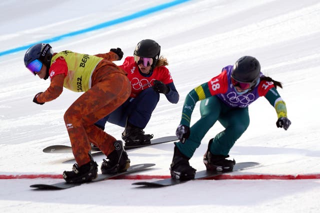 Charlotte Bankes (red bib) missed out on the semi-finals (Andrew Milligan/PA)