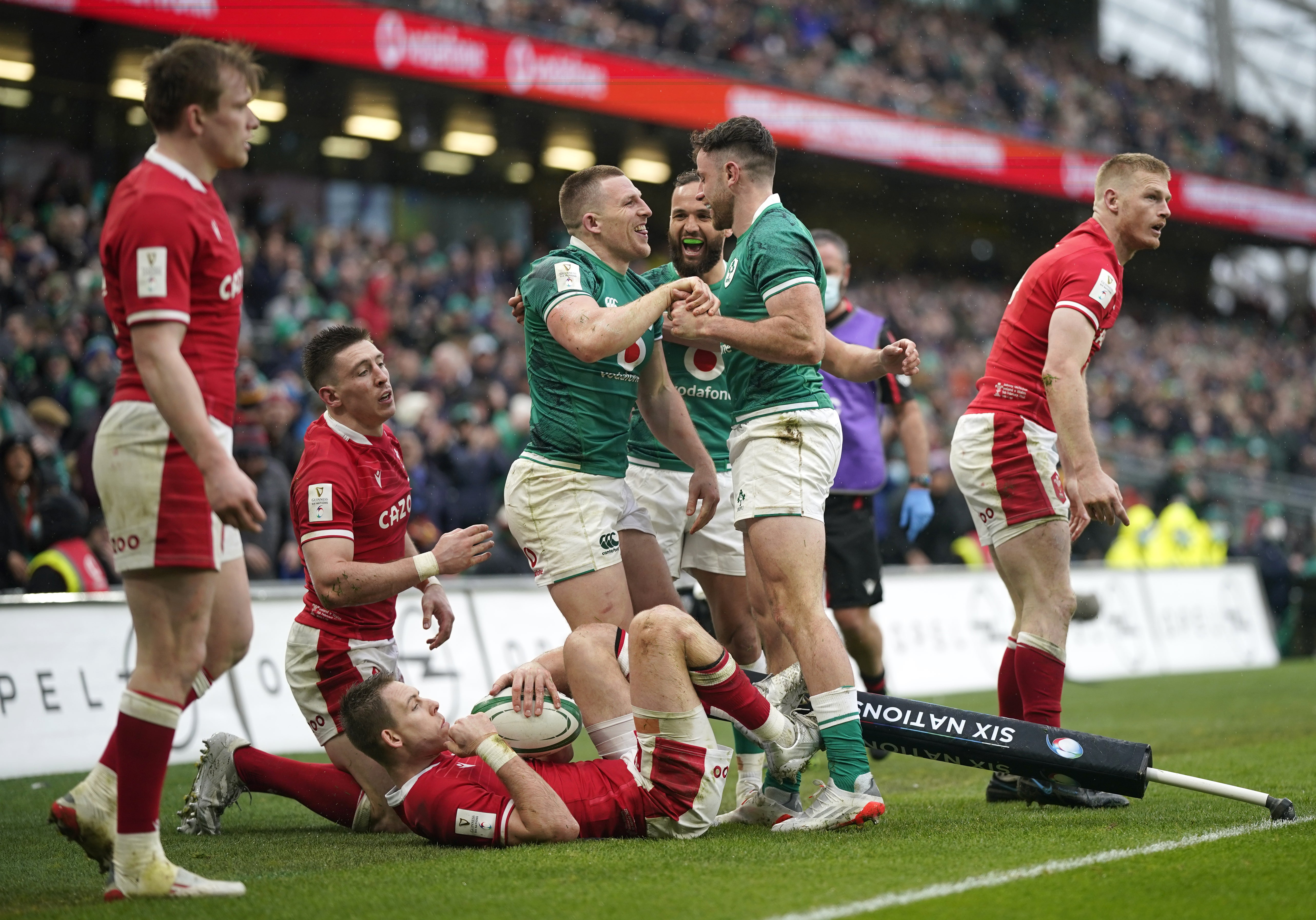 Andrew Conway helped Ireland brush aside Wales (Niall Carson/PA)