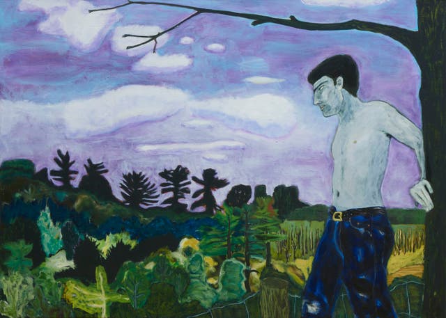Peter Doig’s painting At the Edge of Town has been acquired for the nation (Peter Doig/PA)