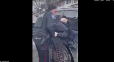 Canadian police filmed ‘aggressively’ arresting great-grandfather after he honked at ‘Freedom Convoy’ protest