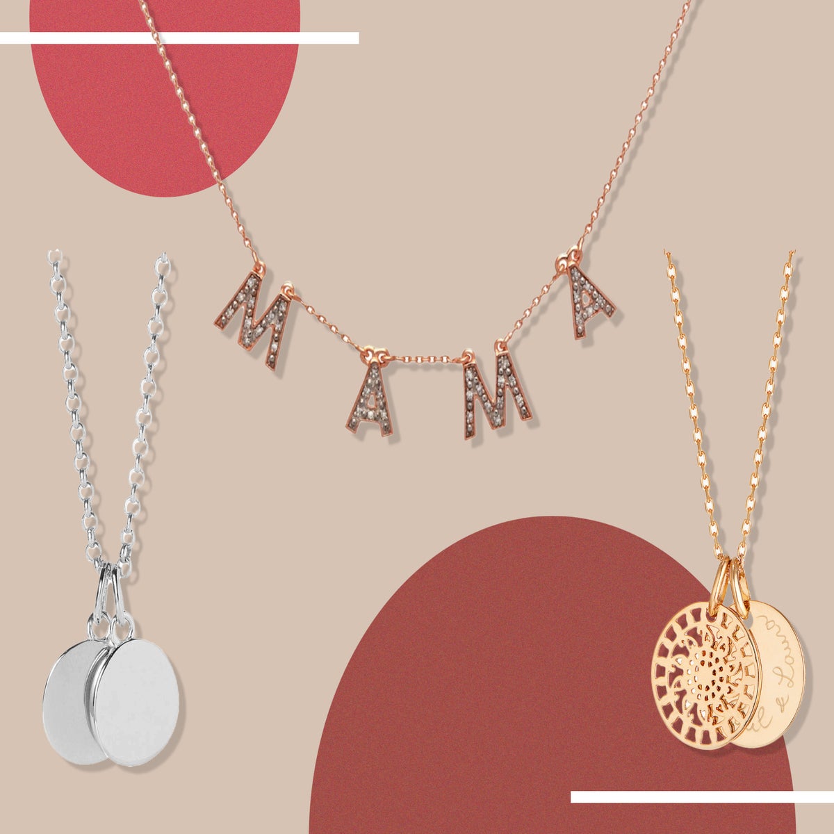 Men's Custom Engraved Dog Tag Necklace | Caitlyn Minimalist 18K Gold / One Side