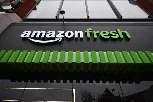 The Amazon Fresh grocery store in Ealing, west London (Victoria Jones/PA)