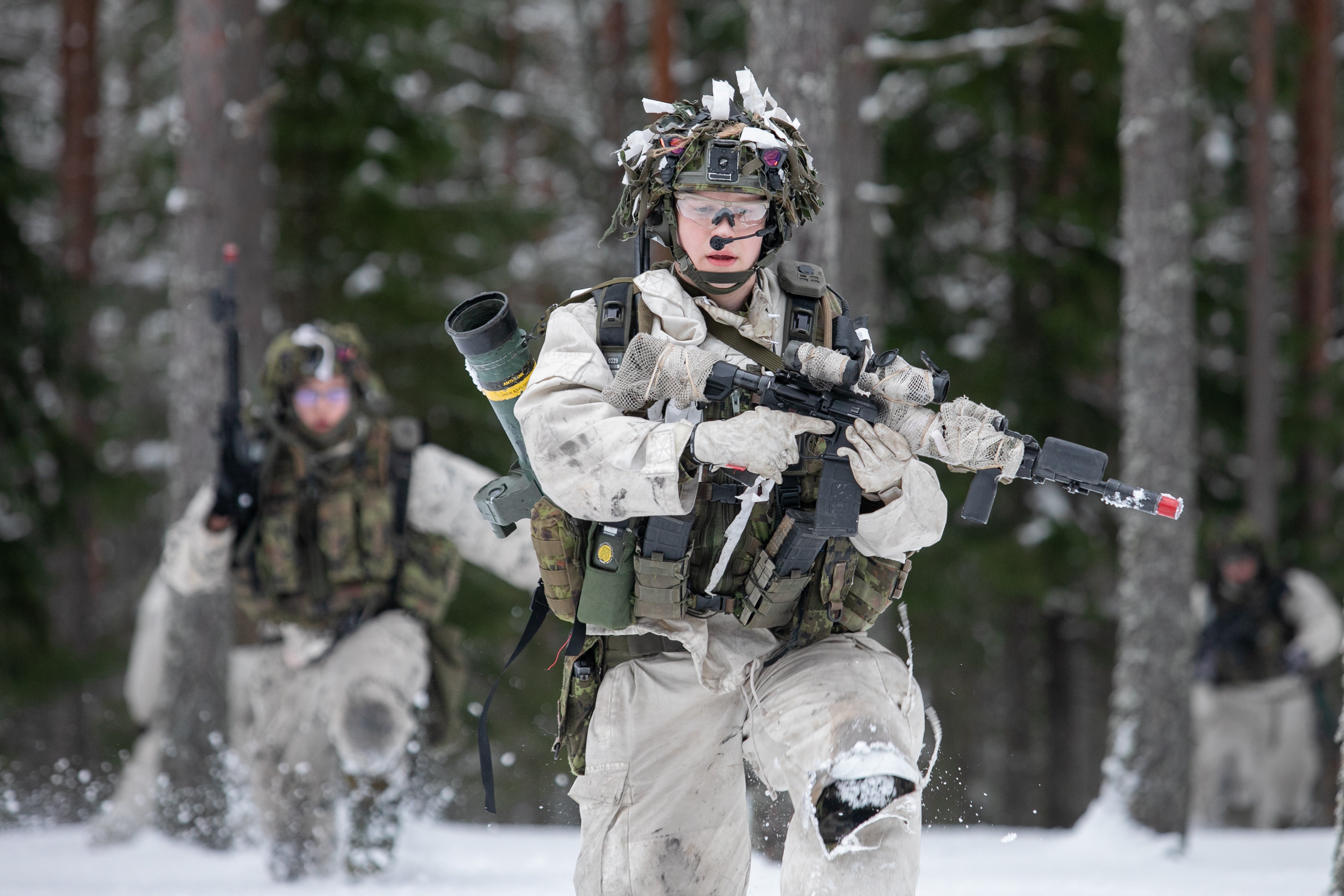 Training of Nato allies Estonian and British troops