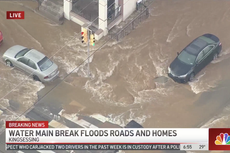 Giant water main break floods a dozen blocks in Philadelphia