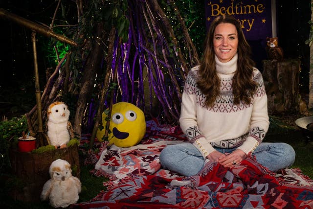 <p>The Duchess of Cambridge has become the latest famous face to record a bedtime story reading for CBeebies</p>