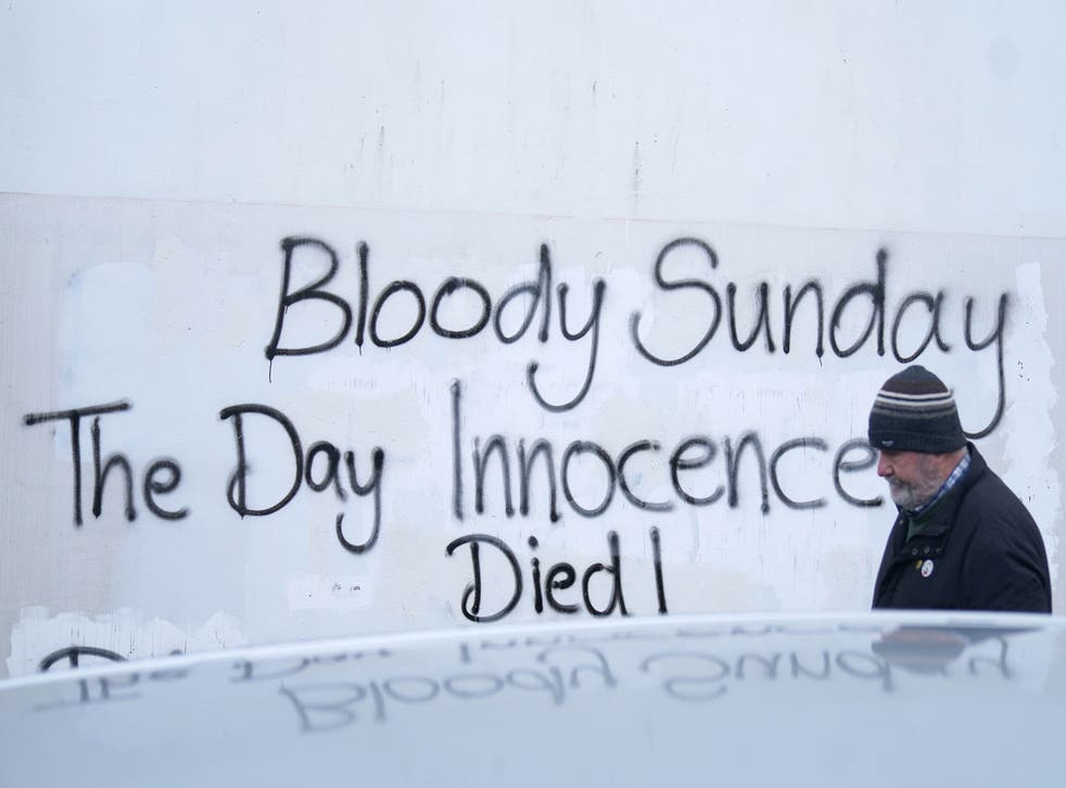 Soldier F had been accused of murdering two men during Bloody Sunday in 1972 (PA)