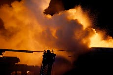 Massive fire burns empty building complex in Oklahoma City