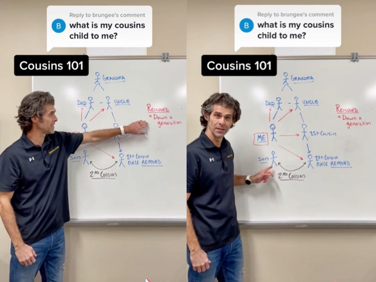 High school teacher praised after explaining what &lsquo;first cousin once removed&rsquo; means: &lsquo;I finally understand&rsquo;