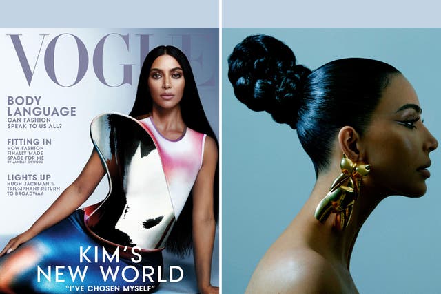 <p>Kim Kardashian covers American Vogue March issue</p>