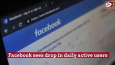 Facebook suffers drop in daily active users for first time in company’s history