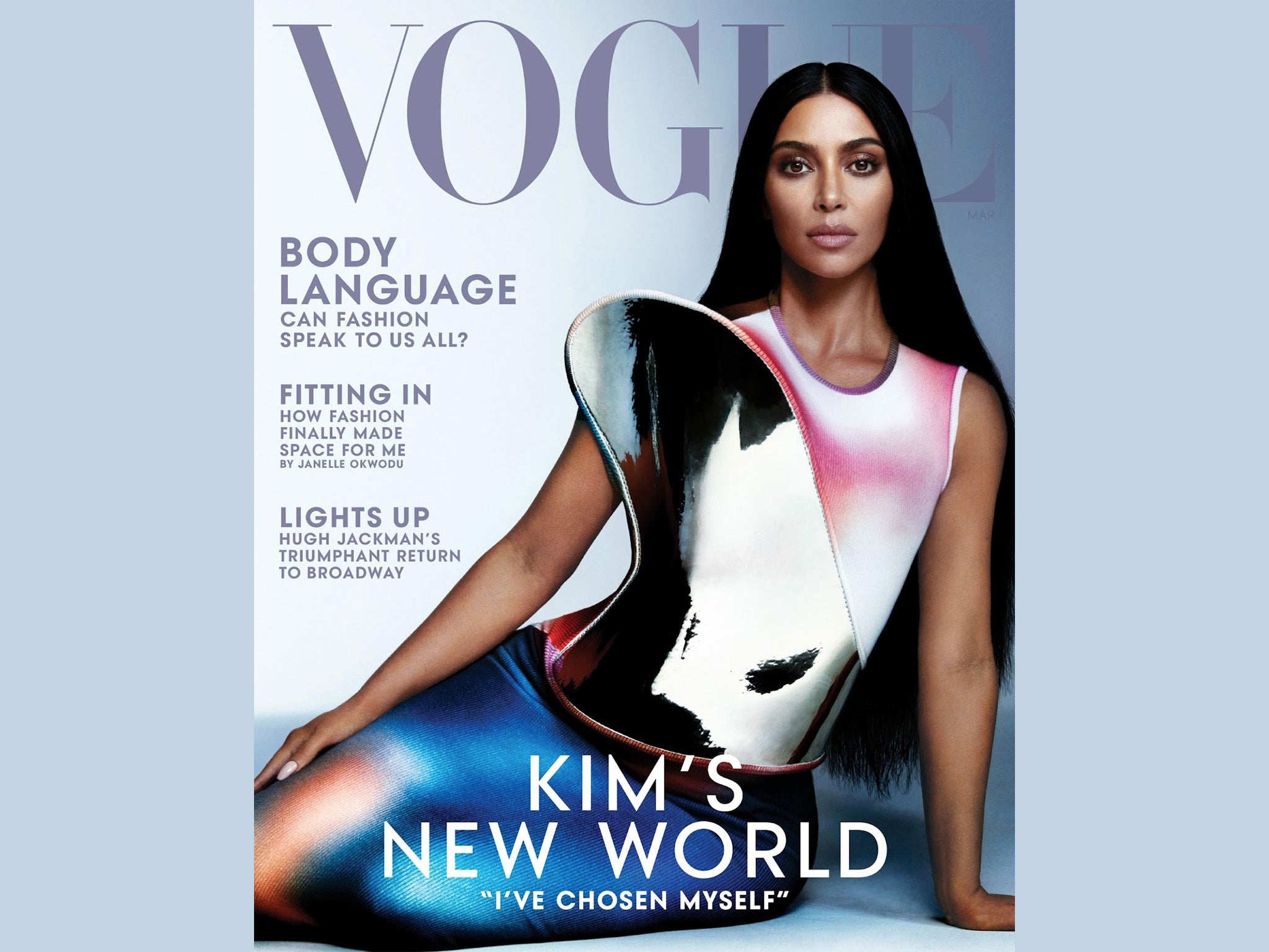 Kim Kardashian covers American Vogue’s March issue