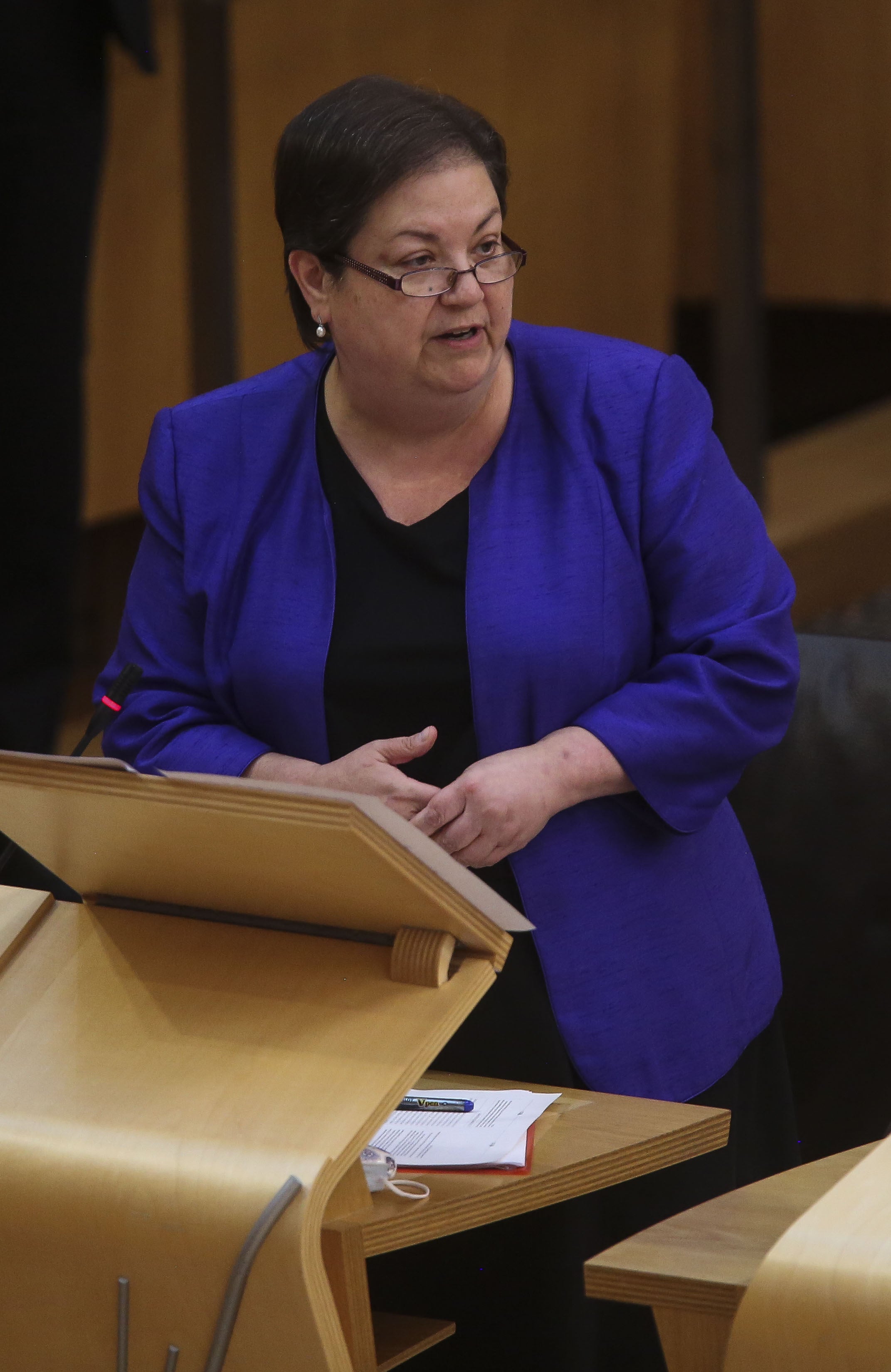 Scottish Labour MSP Jackie Baillie said the self-isolation support grant should be increased to match the national living wage (Fraser Bremner/Scottish Daily Mail/PA)