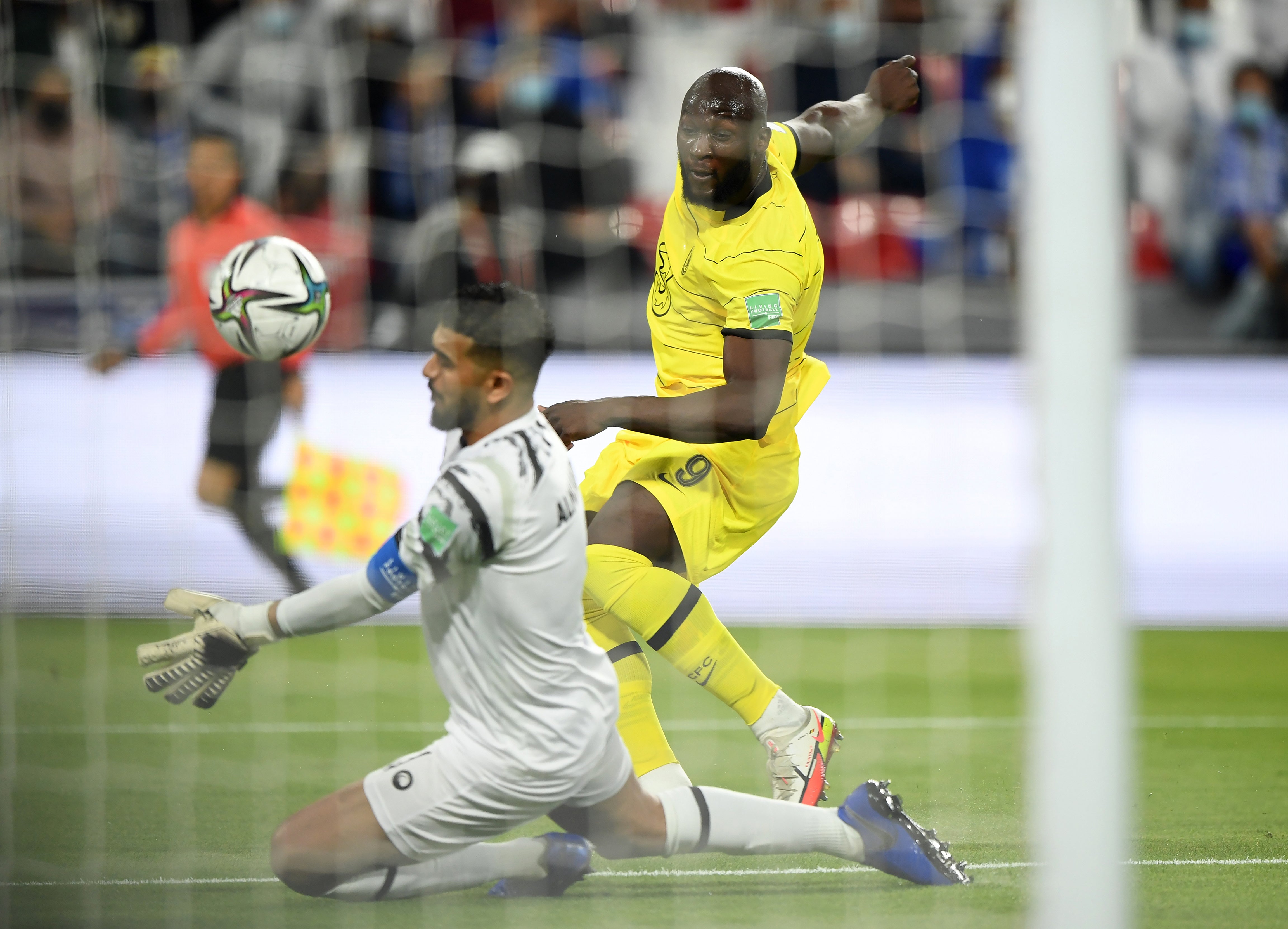 Chelsea’s Romelu Lukaku shoots at goal (PA Wire)