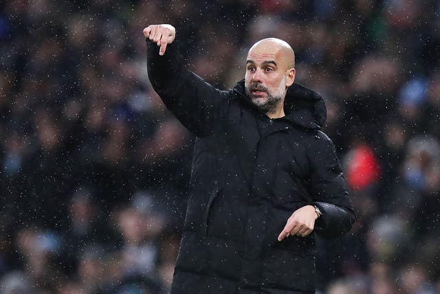 Pep Guardiola brushed off talk about who is the world’s best team (Isaac Parkin/PA)
