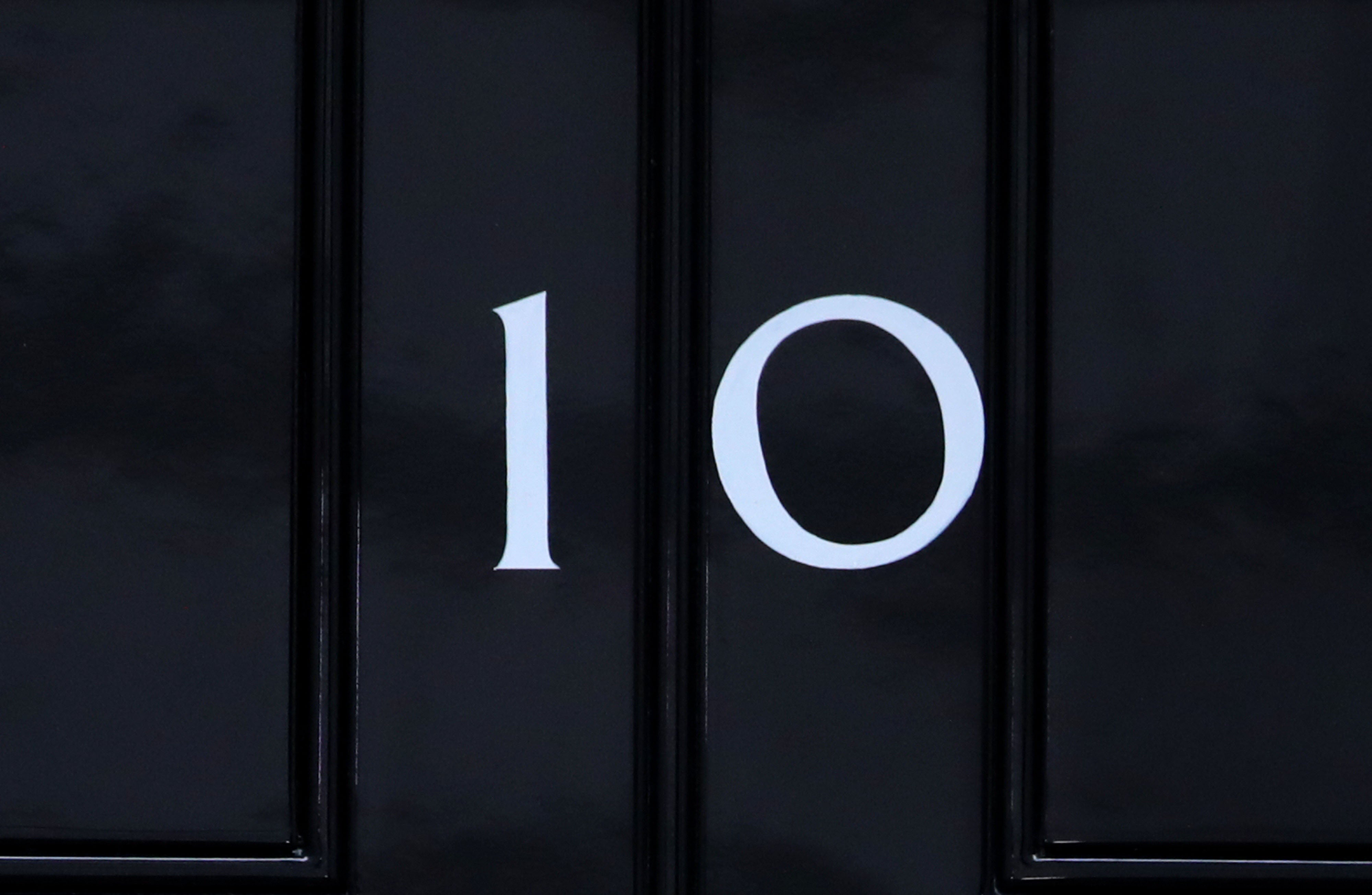 The door to 10 Downing Street in London (Aaron Chown/PA)