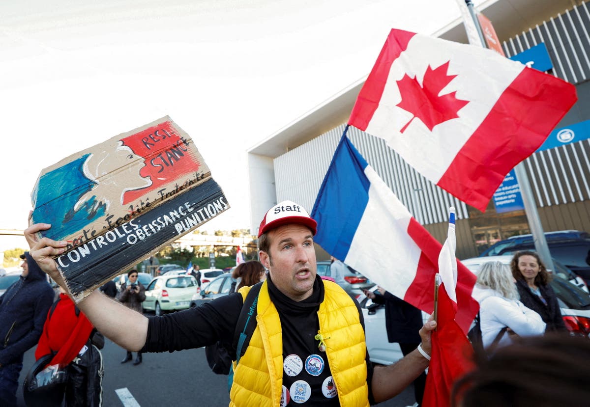 Paris and Brussels ban ‘freedom convoy’ protests against Covid rules