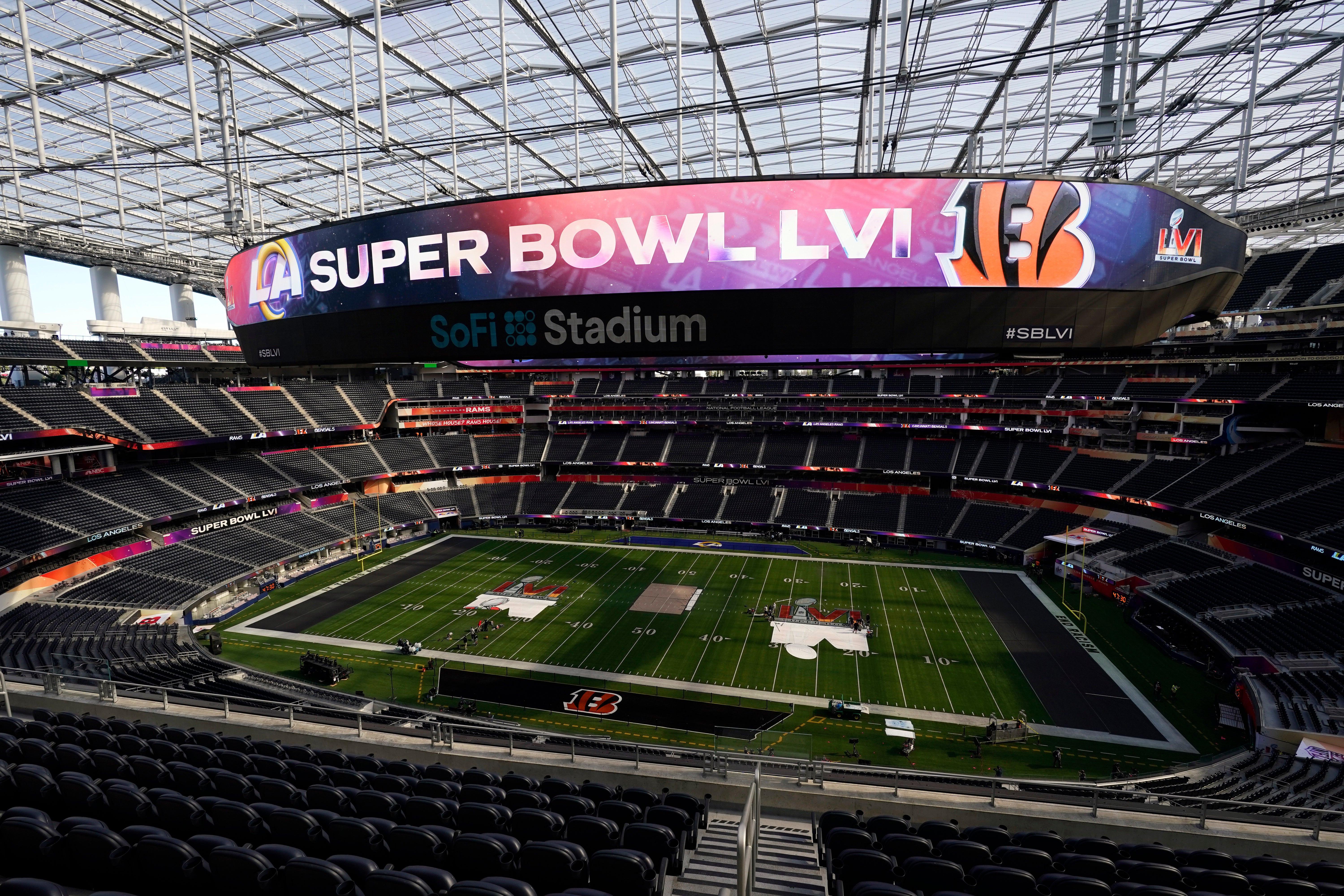 Los Angeles Rams SoFi Stadium Super Bowl LVI Champions 8 x