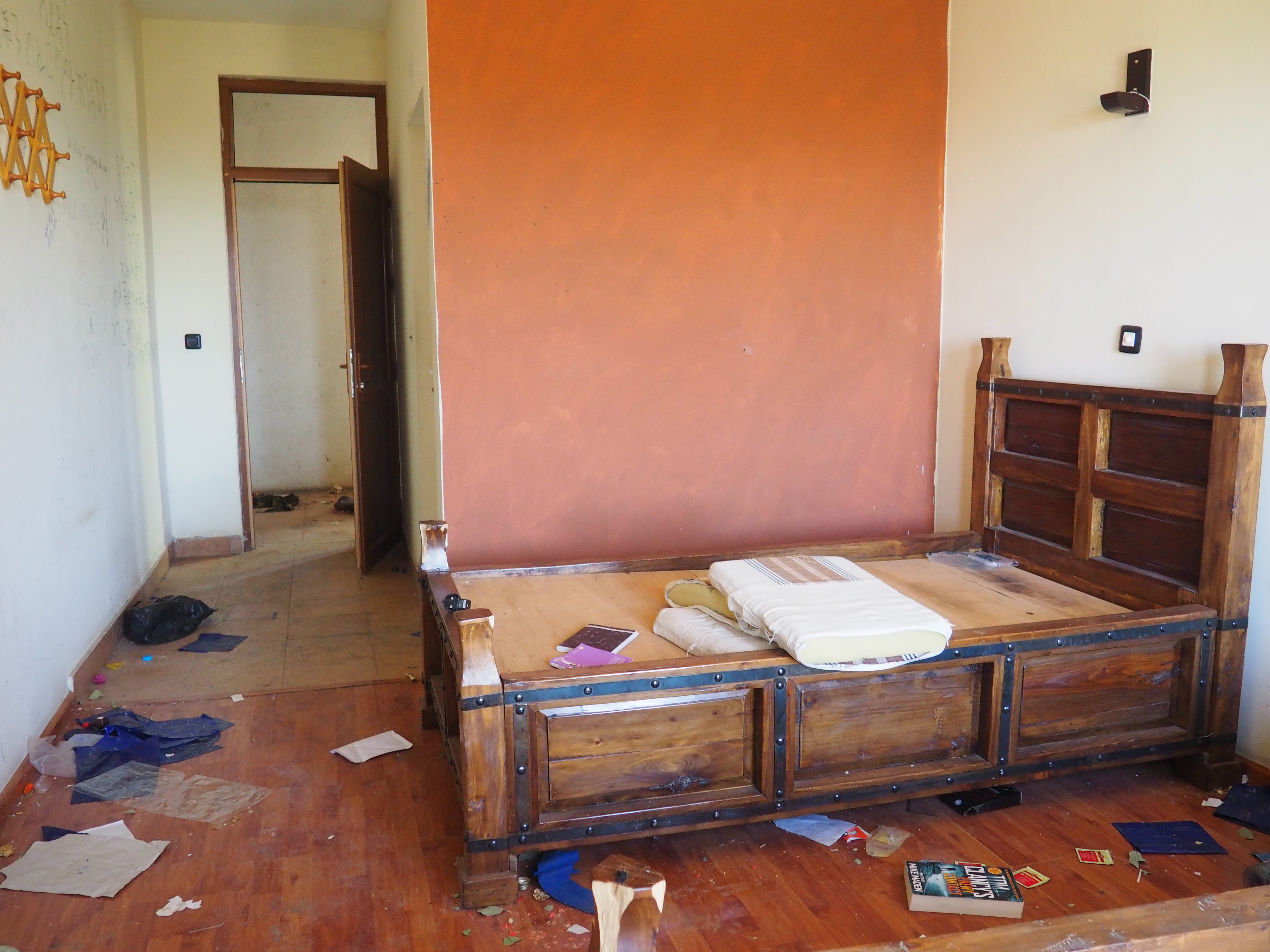 A damaged room at the Mountain View Hotel in Lalibela, Ethiopia, 27 January 2022