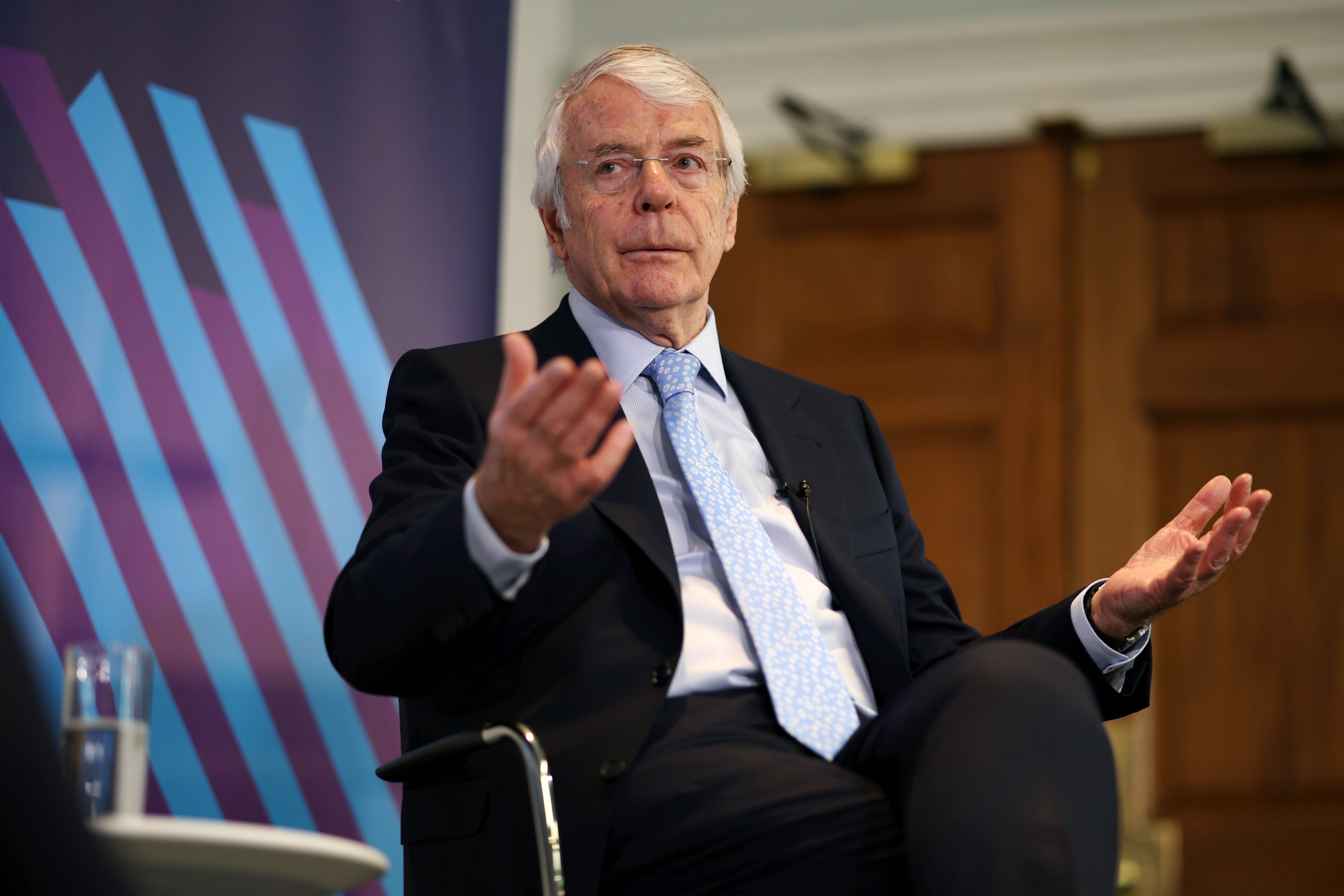 Sir John Major emerged, butterfly-like, from his chrysalis, some time ago