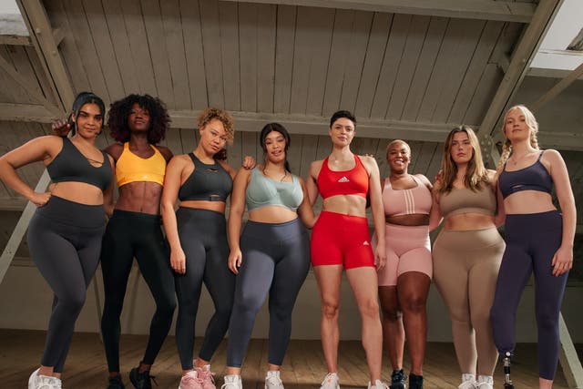 <p>‘We believe women’s breasts in all shapes and sizes deserve support and comfort,’ Adidas says</p>