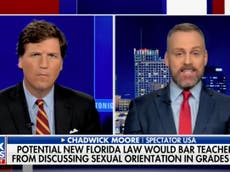 Tucker Carlson guest says ‘CNN is gay’ in angry segment championing Florida’s ‘Don’t Say Gay’ bill