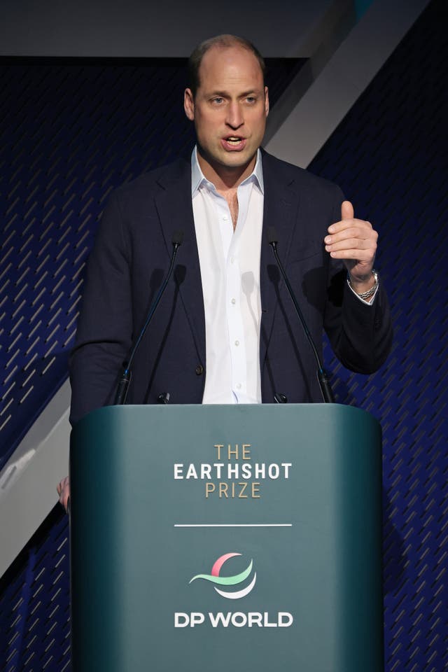 The Duke of Cambridge introduced a Dragons’ Den-style event allowing ‘eco innovators’ to connect with investors and industry leaders (Chris Jackson/PA)