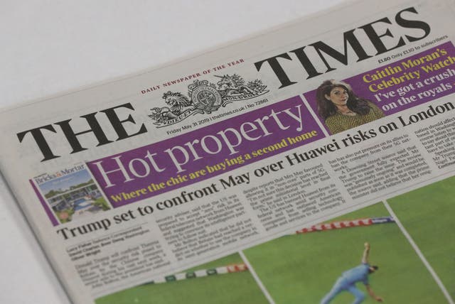 The Times and Sunday Times no longer have to be kept separate (Jonathan Brady/PA)