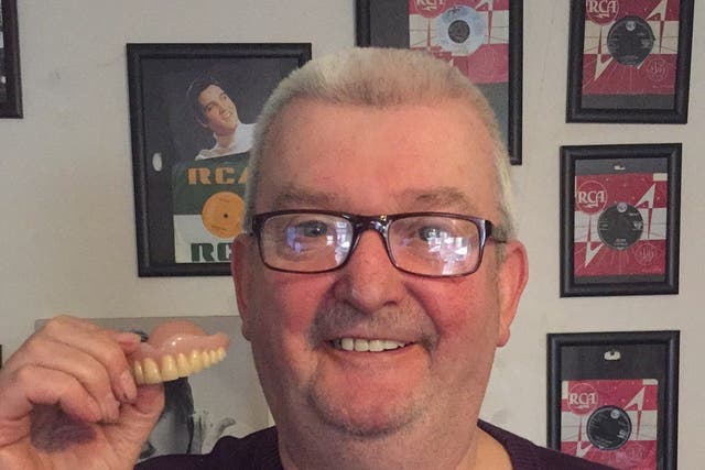 Paul Bishop had resigned himself to never seeing his dentures again (Paul Bishop/PA)