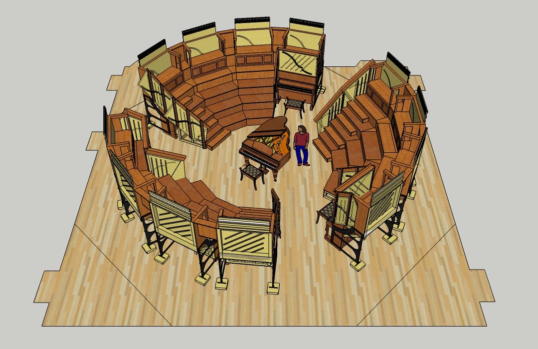 Artists impression of what the Pianodrome amphitheatre will look like when complete (Pianodrome)