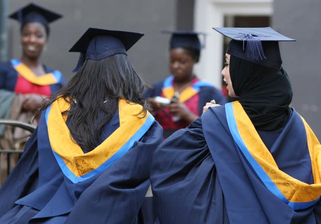 In total, 28% of UK students were from ethnic minority backgrounds in 2020/21 (Chris Radburn/PA)
