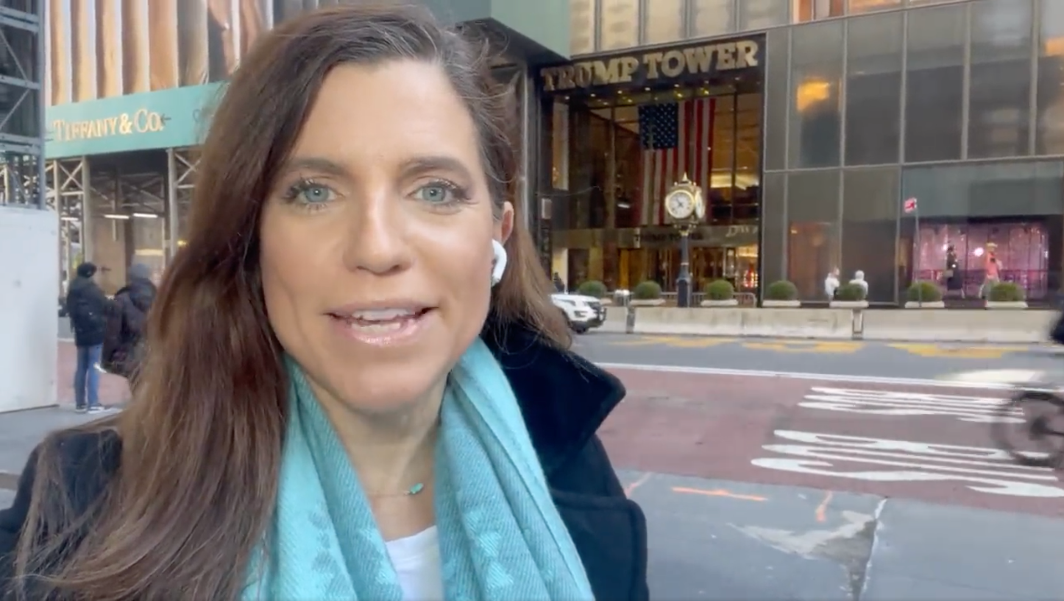 Rep Nancy Mace praises former president Trump in front of Trump Tower, a day after he called her ‘very disloyal'