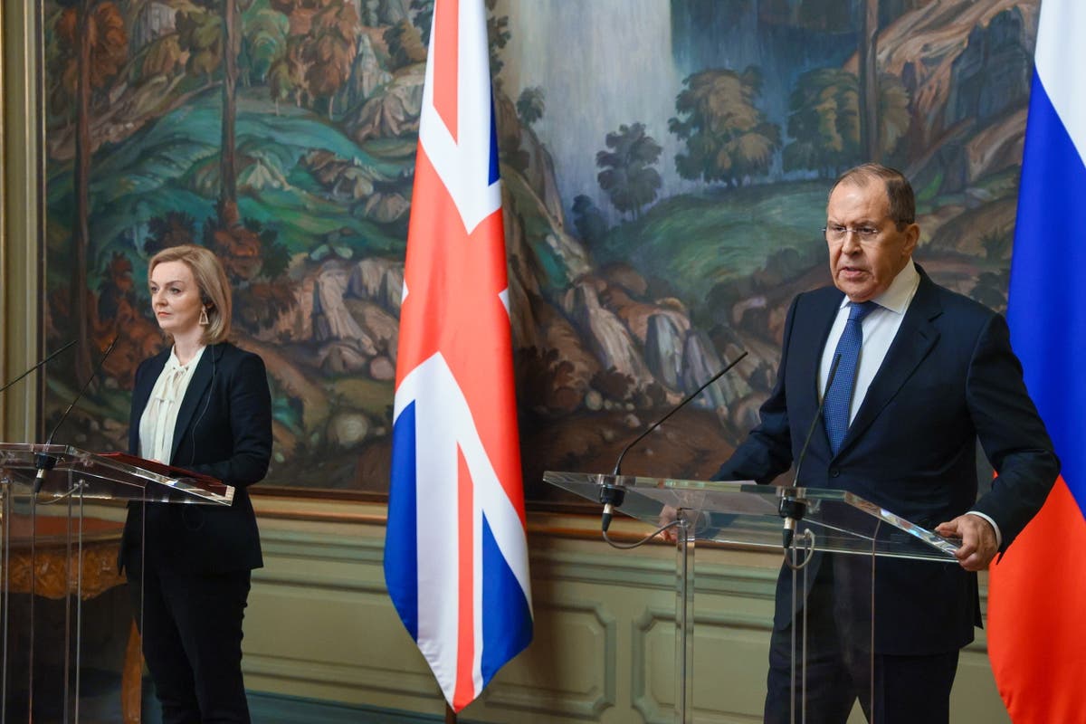 Undiplomatic: Russia&rsquo;s Sergei Lavrov says Liz Truss Moscow meeting was like &lsquo;talking to a deaf person&rsquo;