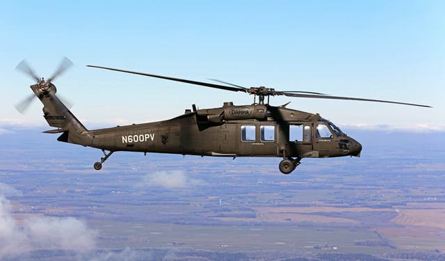 <p>A fully autonomous Black Hawk helicopter has flown for the first time without a pilot at the controls</p>