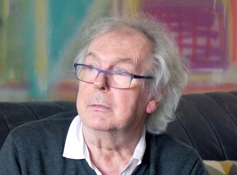 <p>Ian McDonald, former King Crimson member, being interviewed in 2019</p>
