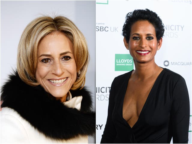 <p>Emily Maitlis and Naga Munchetty's earnings have been revealed</p>