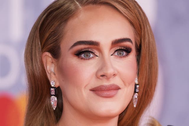 <p>Adele pictured at the Brit Awards on Tuesday</p>