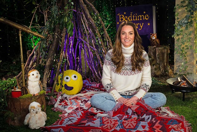 The Duchess of Cambridge reads The Owl Who Was Afraid Of The Dark for the broadcast (Kensington Palace/PA)