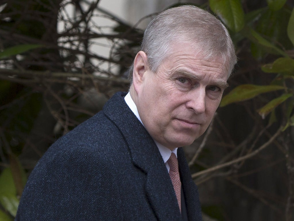 What was Prince Andrew accused of and how did he agree settlement with Virginia Giuffre?