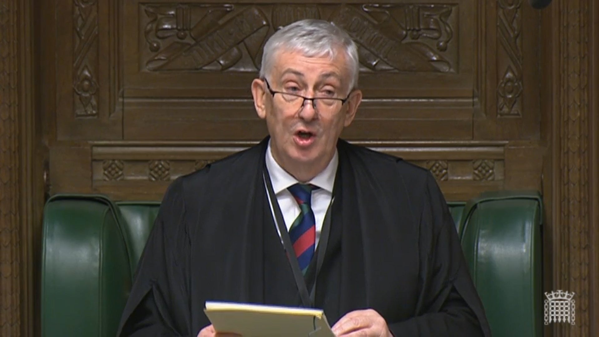 Speaker Sir Lindsay Hoyle took ‘immediate action’, Henry Dyer said (Parliament TV/PA)