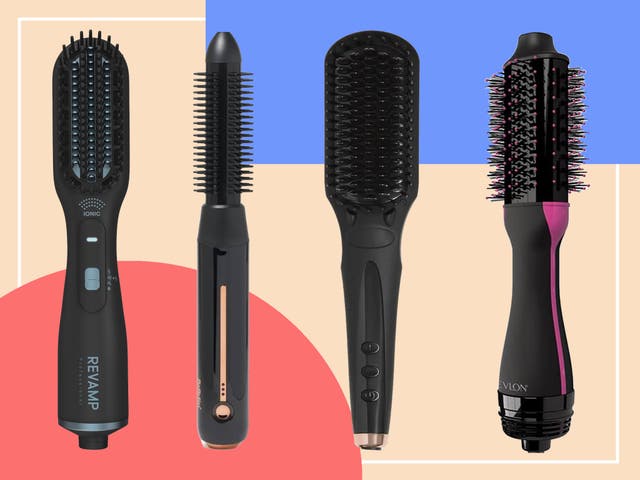 <p>Swapping your straightening iron for a brush is a smart move if you’re dealing with heat damage</p>