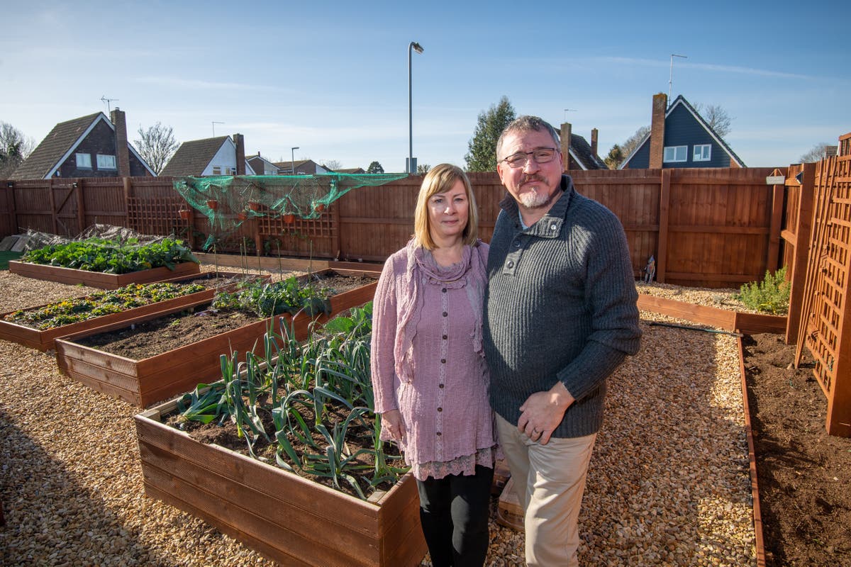 Green fingered couple charged &pound;470 by council for growing vegetables in their garden