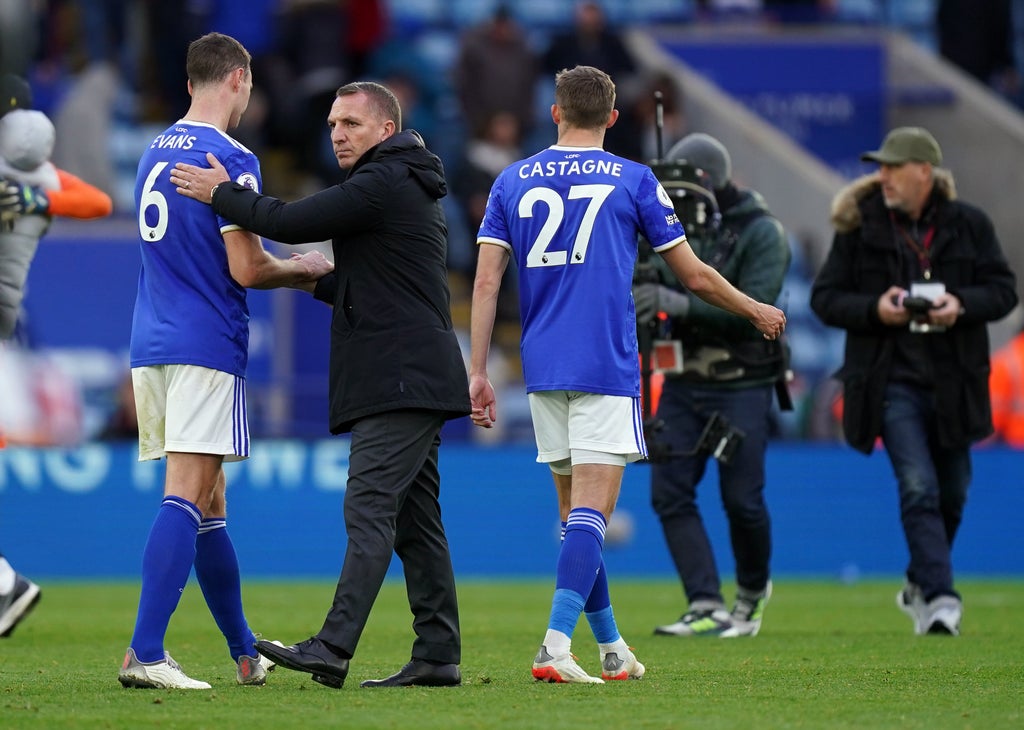 Brendan Rodgers telling Leicester some home truths to try and improve form