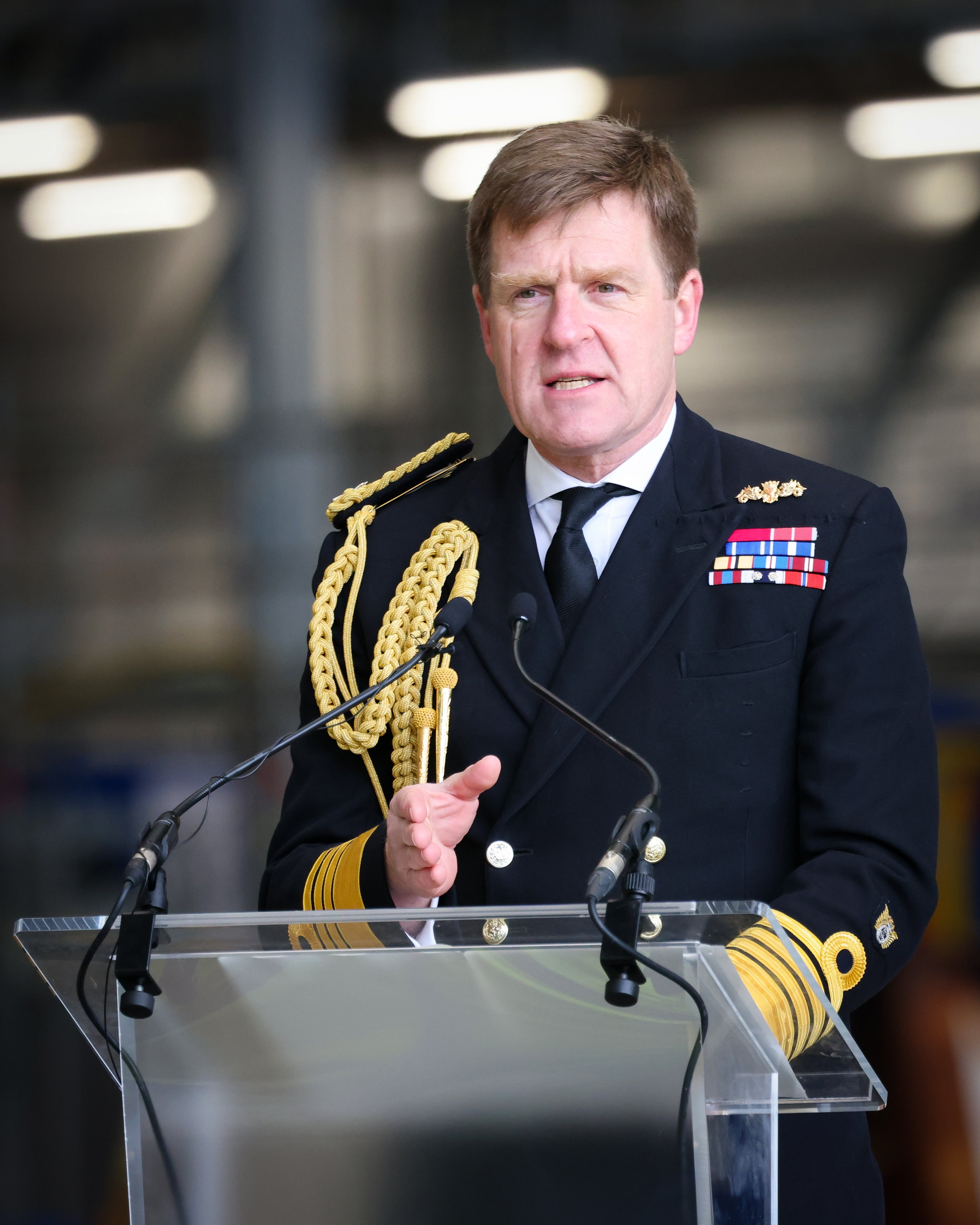 Sir Ben Key spoke to defence industry leaders (Crown copyright)