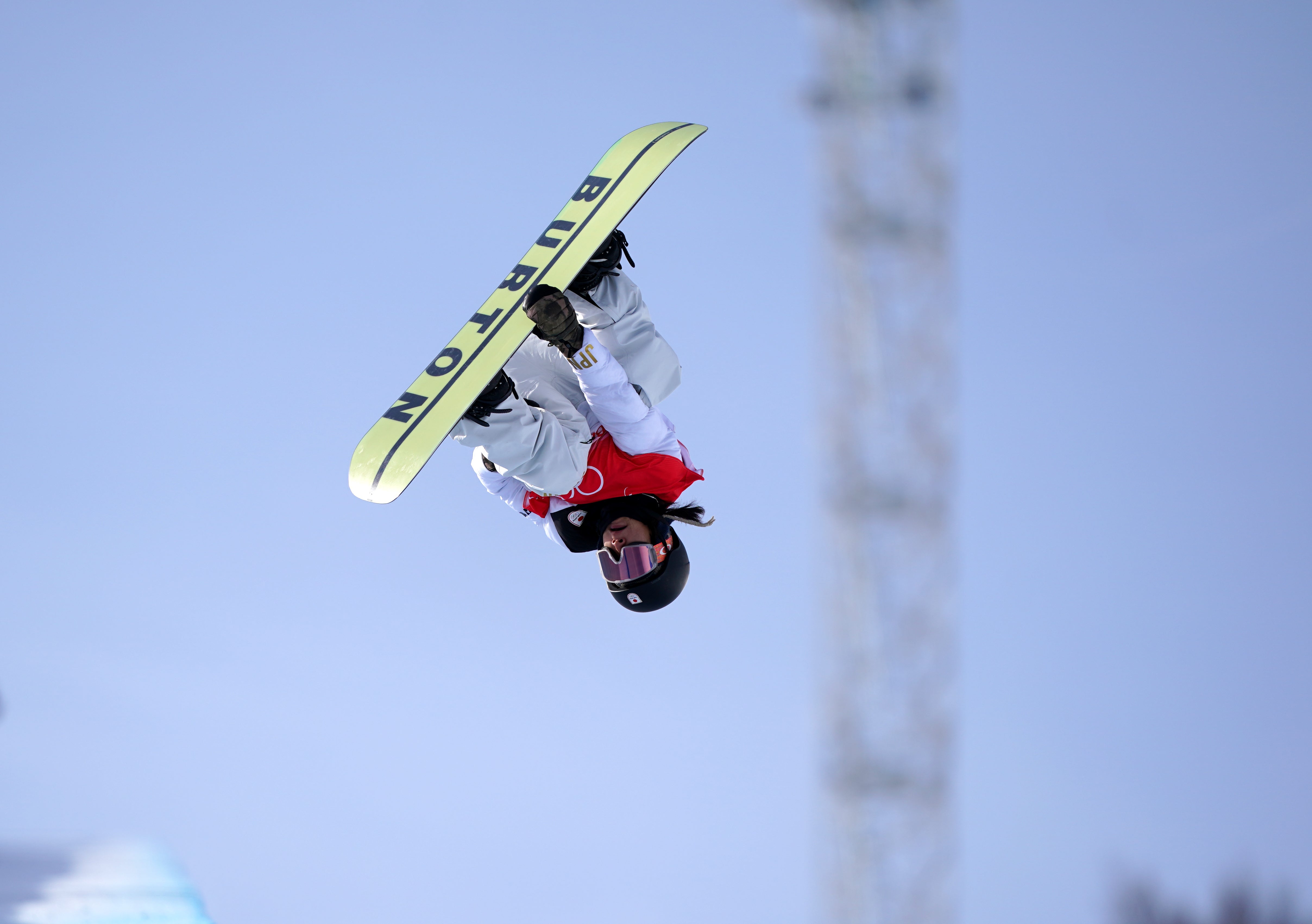 Japan’s Kaishu Hirano did not win a medal in the men’s snowboard halfpipe final but still soared a record 24 feet and four inches in Beijing (Andrew Milligan/PA)